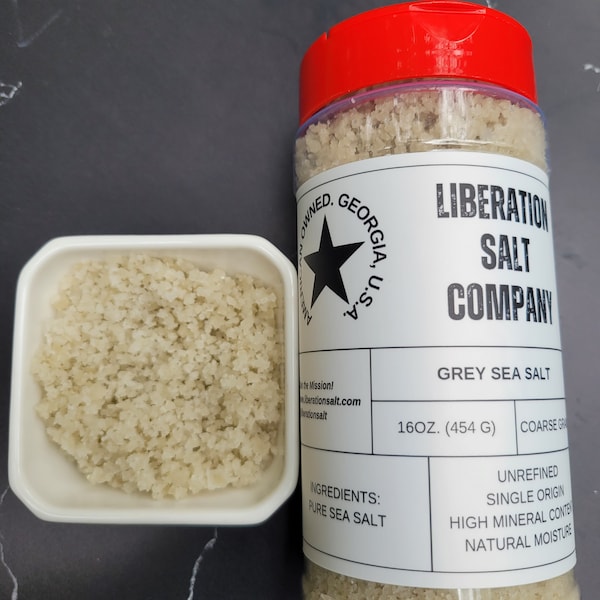 Grey Sea Salt (16oz. Coarse Grain. Natural Moisture.)