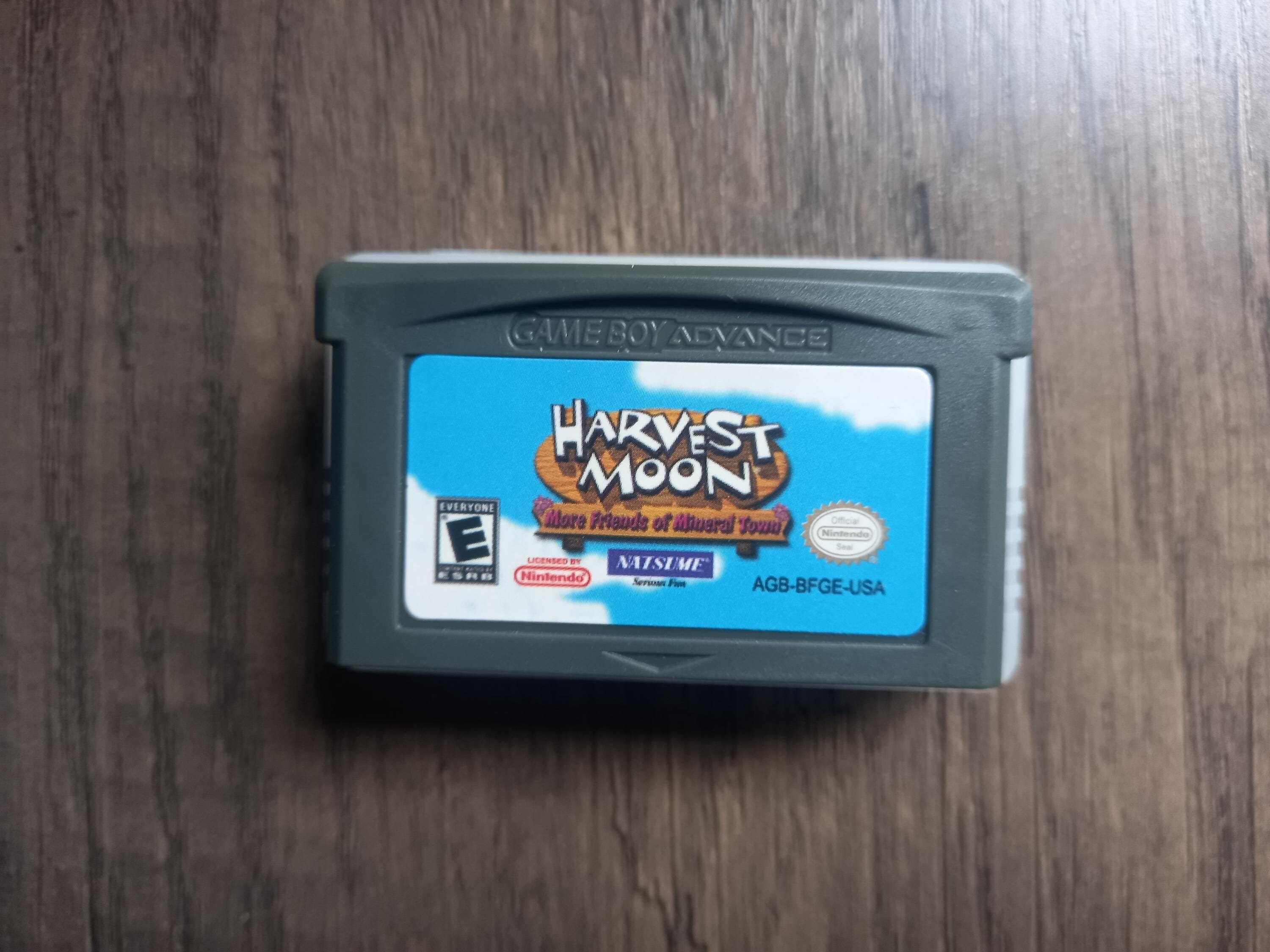 Harvest Moon More Friends of Mineral Town GBA Gameboy Advance Cartridge