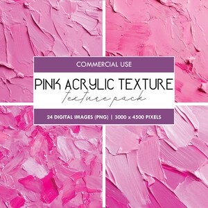 May include: A digital download of 24 pink acrylic texture images. Each image is 3000 x 4500 pixels and can be used for commercial projects.