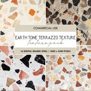 Texture in terrazzo color terra, motivo per carta da parati, fondale in pietra naturale, sfondo geode, pietre preziose, design di arredamento boho, carta digitale