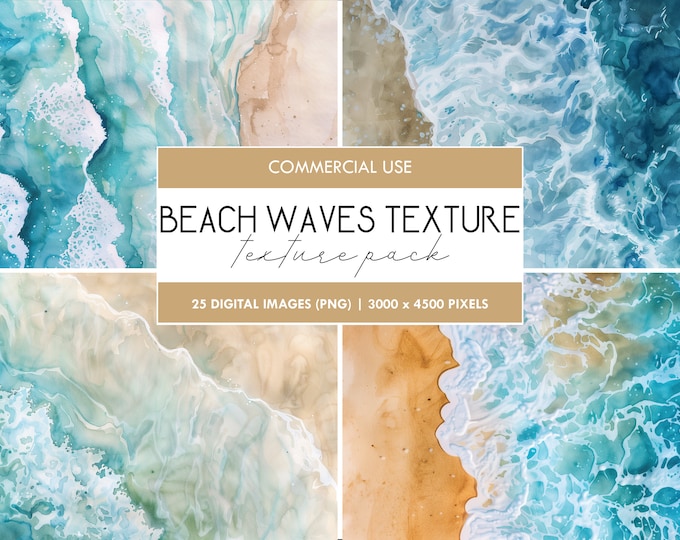 To the Sea Background, Watercolor Texture, Digital Paper Clipart, Blue ...