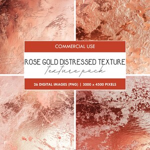 Rose Gold Distressed Texture Paper, Grunge Distressed Textured, Worn Texture Paper, Printable Scrapbook Paper, Digital Paper, Wall Backdrop
