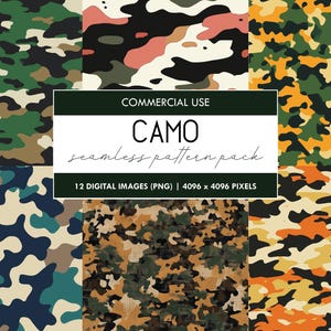 Camouflage-Muster, nahtlose Muster, Camouflage Militär digitales Papier, Scrapbooking, Handwerk, DIY, druckbare Hintergründe, Kulissen