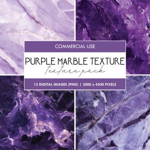 Texture marbre violet, motifs de paquet de papier numérique, textures marbrées de papier de scrapbooking, papier marbré pierre, fond texturé violet, PNG