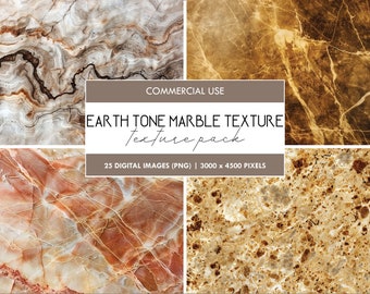 Earth Tone Marble Texture: Beige Stone Background (PNG Digital Paper)