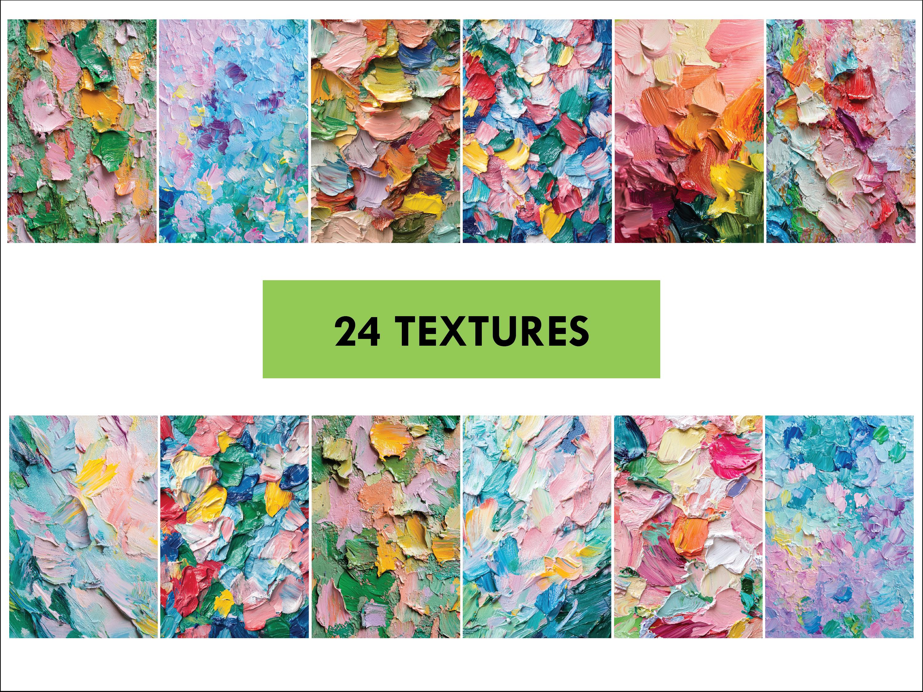 Spring Acrylic Texture: Abstract Painting Digital Paper (PNG) - Etsy