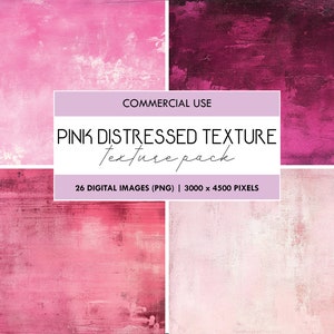 Pink Distressed Texture Paper, Grunge Distressed Textured, Worn Texture Paper, Printable Scrapbook Paper, Digital Paper, Wall Backdrop