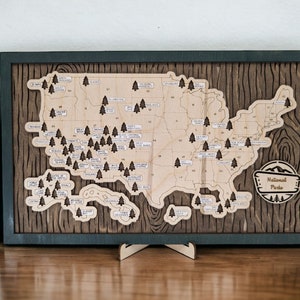 National Parks Adventure Map