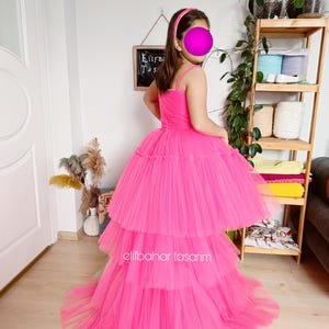 Hot Pink Sequin Baby Dress: Handmade 1st Birthday Party Gown