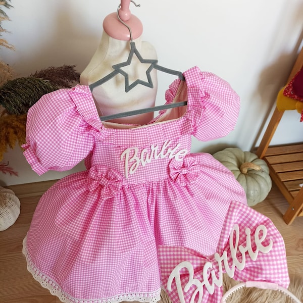 Pink baby Dress,Baby Girl Dress,Birthday Costume for Girl,Special occasion, vintage style Party Dress,1st Birthday Dress,Pink tutu Dress