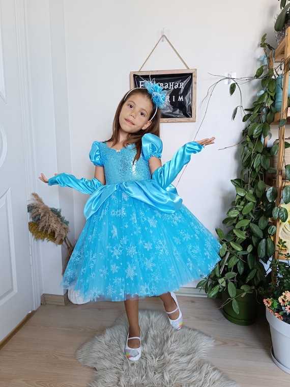 open lace back dress Little Adventures Elbow Length Child Princess Gloves