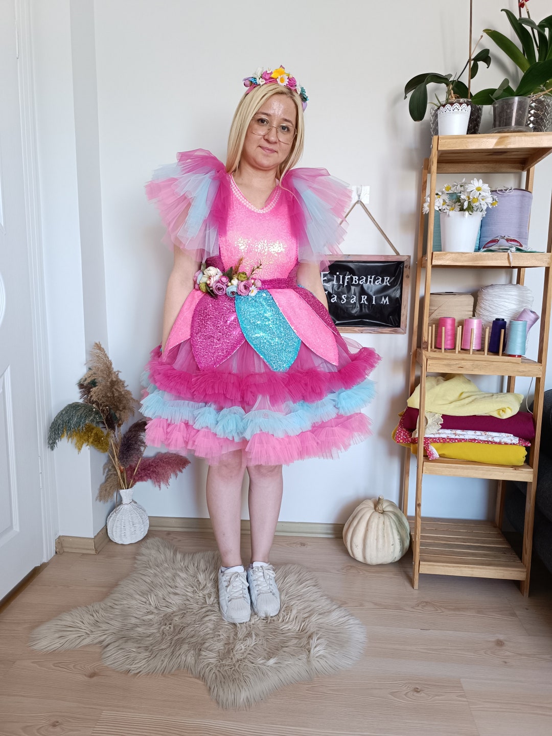 Handmade Sequin Fairy Costume: Tulle Princess Dress