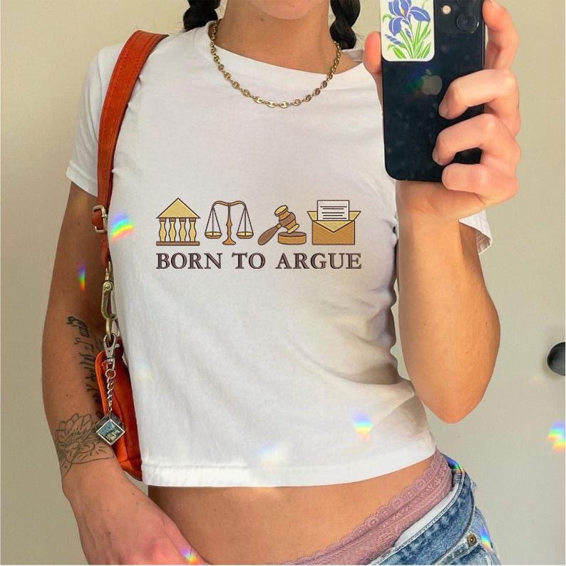 Born to Argue Machine Embroidery File, Funny Lawyer Gift Digital ...