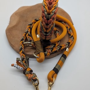 Paracord dog collar and leash &quot;A walk in the Park&quot;