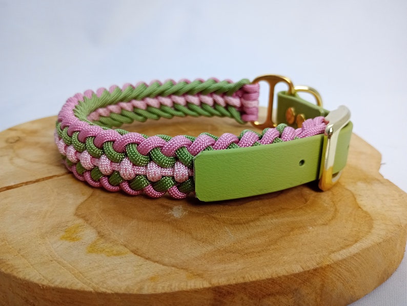 Conjunto de resortes de collar de paracord y correa de cuerda para perros imagen 3