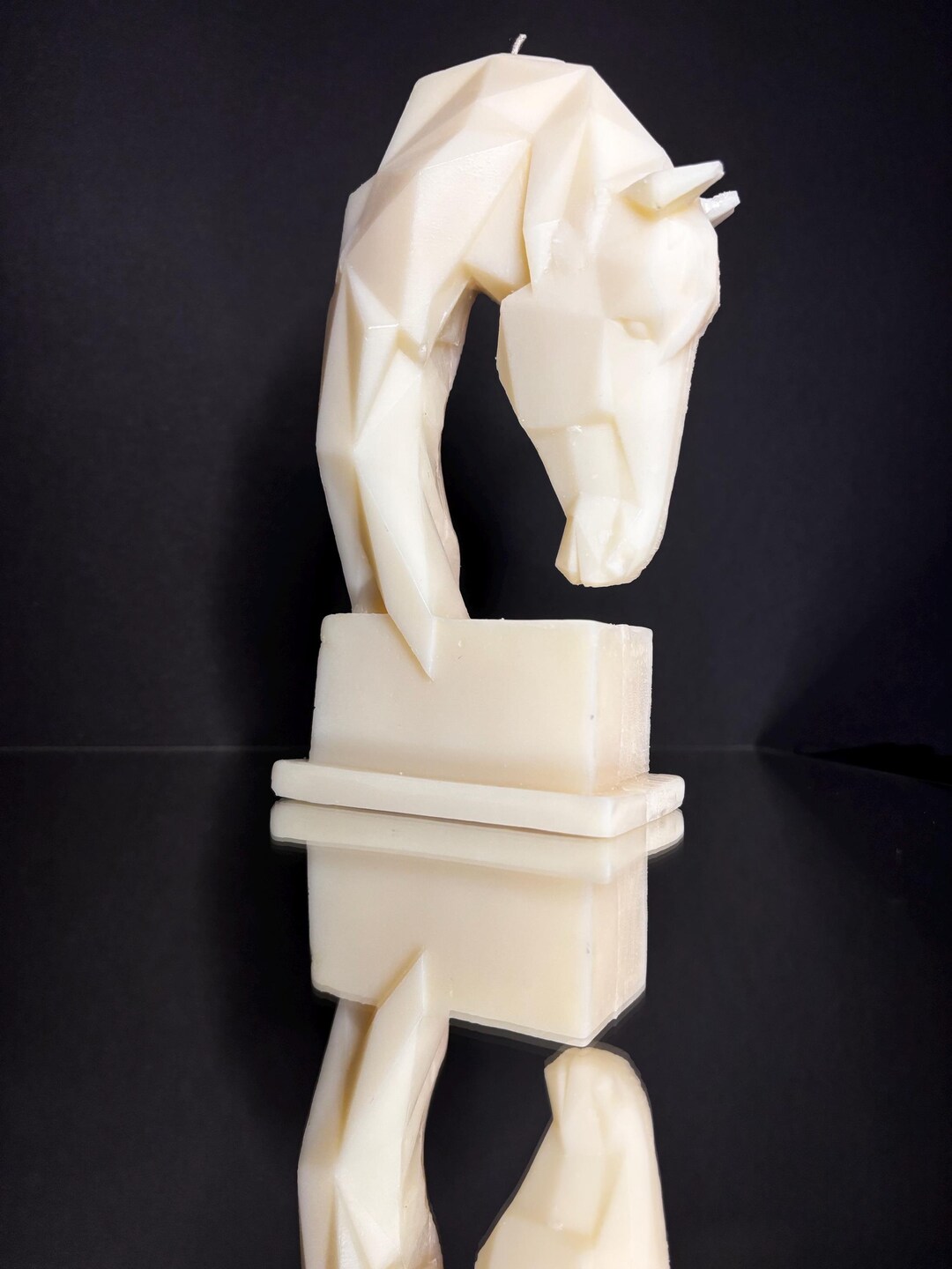 Horse Head Sculpture | Rapeseed Wax Horse Candle | Personalized Horse ...