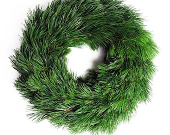 Adventskranz echt - Tannenkranz echt - Tellerkranz Nordmann Tanne - Weihnachten - einseitig gebunden - 100% echt