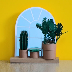 Plantes miniatures en papier