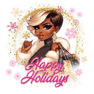 Merry Christmas PNG, Afro Queen Sublimation, Christmas Shirt Print, Black Woman Sublimation,Joy Woman Direct Print File, Grinchmas PNG