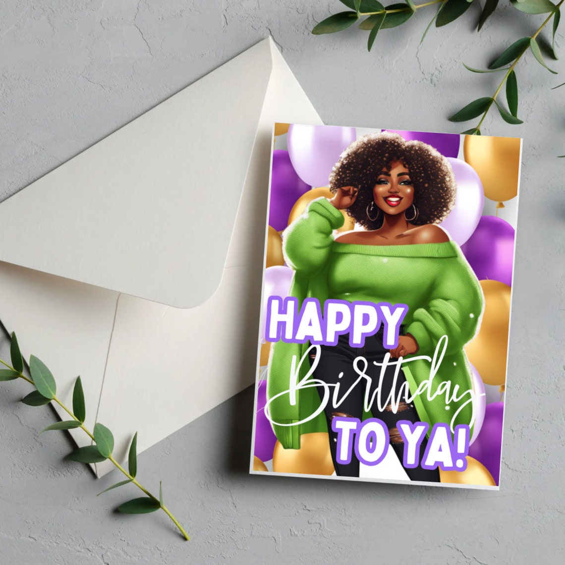 African American Birthday Card for Black Woman, Black Women Birthday ...