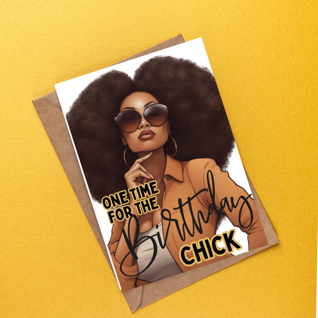 African American Birthday Card for Black Woman, Black Women Birthday ...