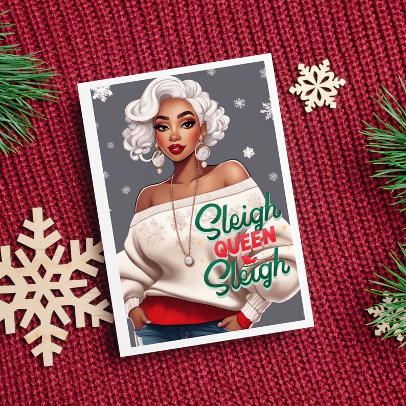 Black Christmas Cards, Merry Christmas Greeting Cards, Black Roman