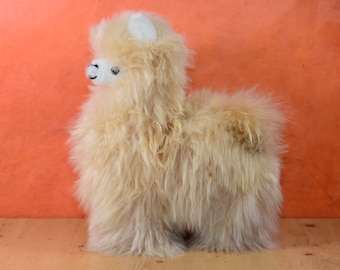 Baby Alpaca Fur Teddy Handmade in Peru. 12" approx.