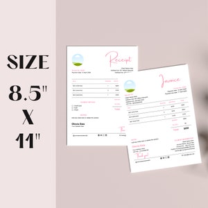 Take your business to the next level with modern invoice and receipt templates. Effortless, professional and customizable invoices have never been easier. We've designed them for you. #MinimalCosmosHub #Simple #EtsyBusiness #Personalize