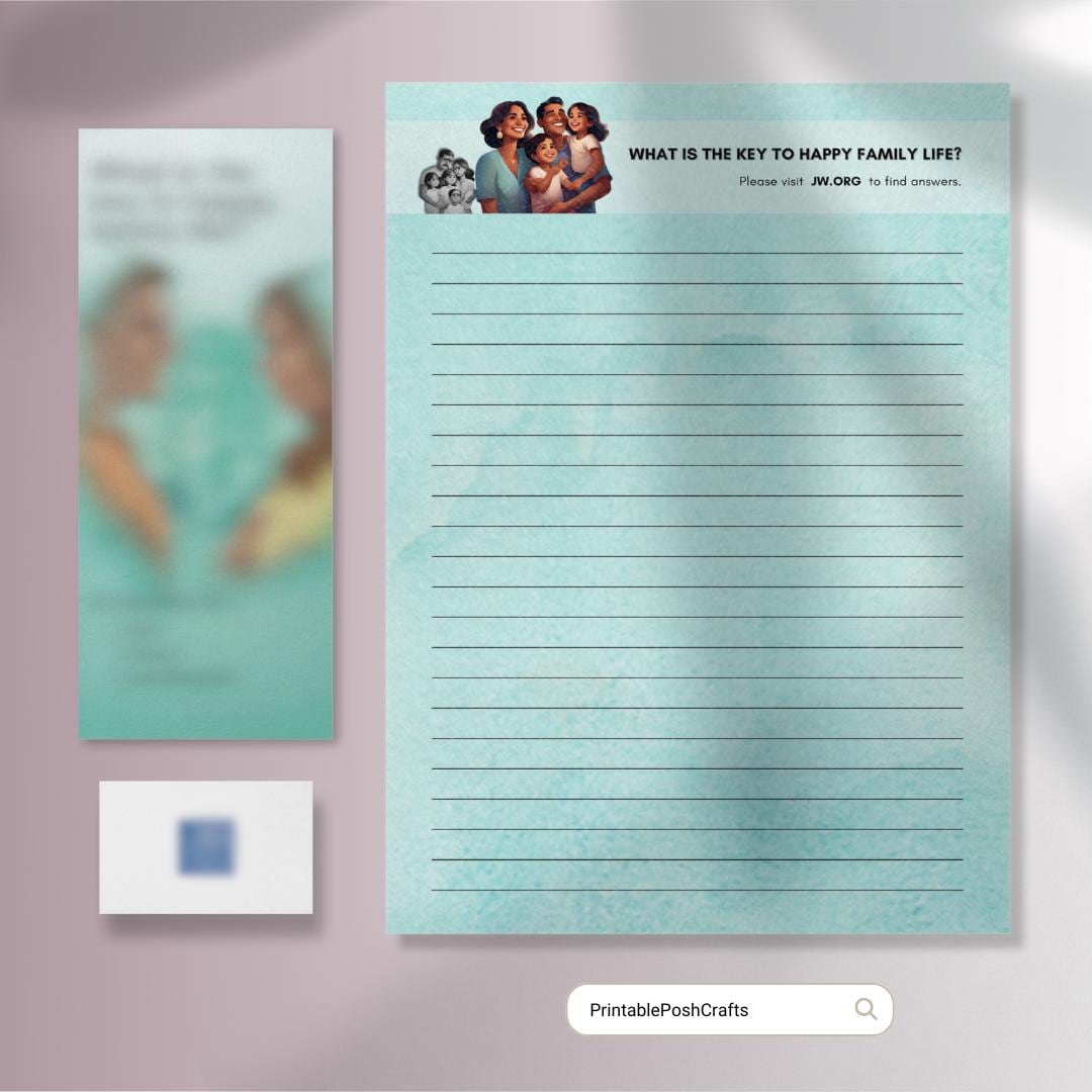JW Letter Writing Paper Tracts Edition | JW Printable | Letter Writing Paper | Lined and Unlined ...