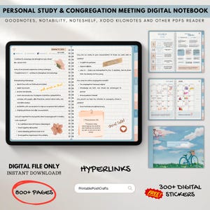 Niet-gedateerde JW planner en notitieboek | JW Persoonlijk studienotitieboek | JW-bijeenkomsten | Goede opmerkingen| Jw digitaal notitieboek | Conventie notitieboek | Blauw