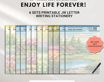 Enjoy Life Forever JW Letter Writing Paper: September 2024 (Printable)