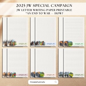 An End to War - How?, JW Essentials, JW Letter Writing, JW website, JW QR Code, Ministry Essentials, Letter writing template, JW Stationary, JW, JW gifts, RP gifts, JW Home page, Pioneer gift,  Letter writing, Template, jehovah's witness, jw stationery, September Campaign, 2025 Special campaign