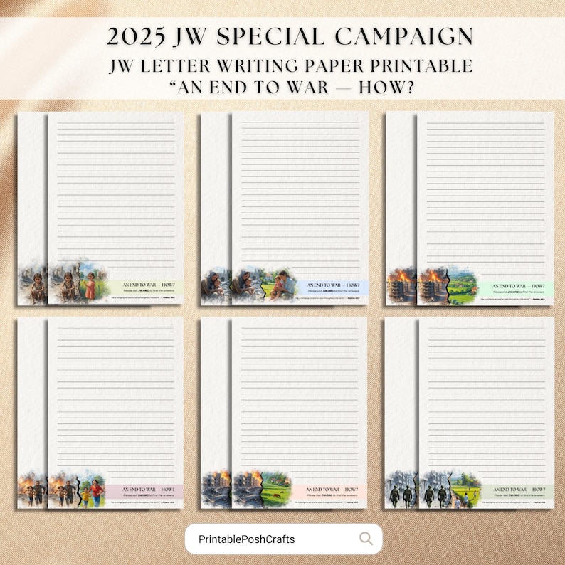 An End to War - How?, JW Essentials, JW Letter Writing, JW website, JW QR Code, Ministry Essentials, Letter writing template, JW Stationary, JW, JW gifts, RP gifts, JW Home page, Pioneer gift,  Letter writing, Template, jehovah's witness, jw stationery, September Campaign, 2025 Special campaign