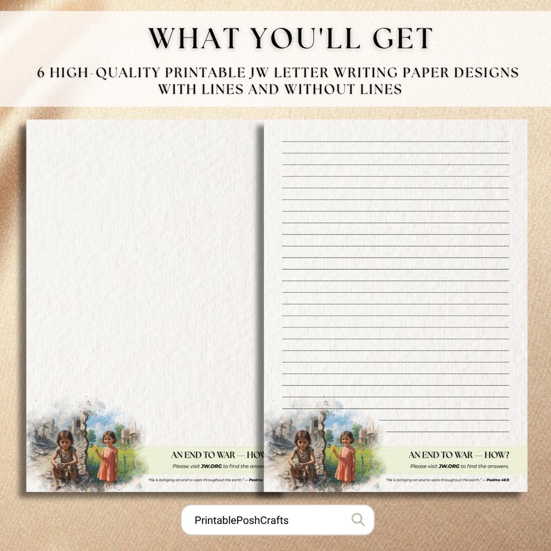 An End to War - How?, JW Essentials, JW Letter Writing, JW website, JW QR Code, Ministry Essentials, Letter writing template, JW Stationary, JW, JW gifts, RP gifts, JW Home page, Pioneer gift,  Letter writing, Template, jehovah's witness, jw stationery, September Campaign, 2025 Special campaign