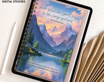 JW Convention Digital Notebook 2025-2026: Hear What the Spirit Says (Goodnotes Compatible) (Digital Download)