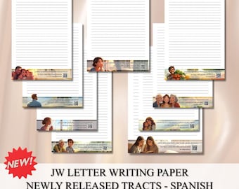 JW Letter Writing Paper: 9 New Tracts 2025 (Digital Download) SPANISH