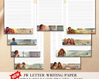 Carta per scrivere lettere JW: 9 nuovi opuscoli 2025 (download digitale)