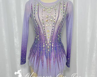 Purple Rhythmic Gymnastics Leotard: Custom Competition Dress