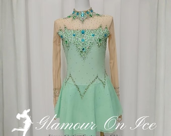 light green figure skating dress Amazon.com: OJEVMLFVQ Figure Skating Dress Figure Ice Skating Dress Girls Rhinestone Ballet Dress Gymnastics Leotard Performance Costumes(Light Green A,6) : Clothing, Shoes & Jewelry