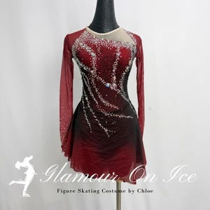 christmas skating dress Amazon.com: JoyCan Ice Figure Skating Dress Girls Women Black and Red Lace  Long Sleeve Competition Dress : Clothing, Shoes & Jewelry