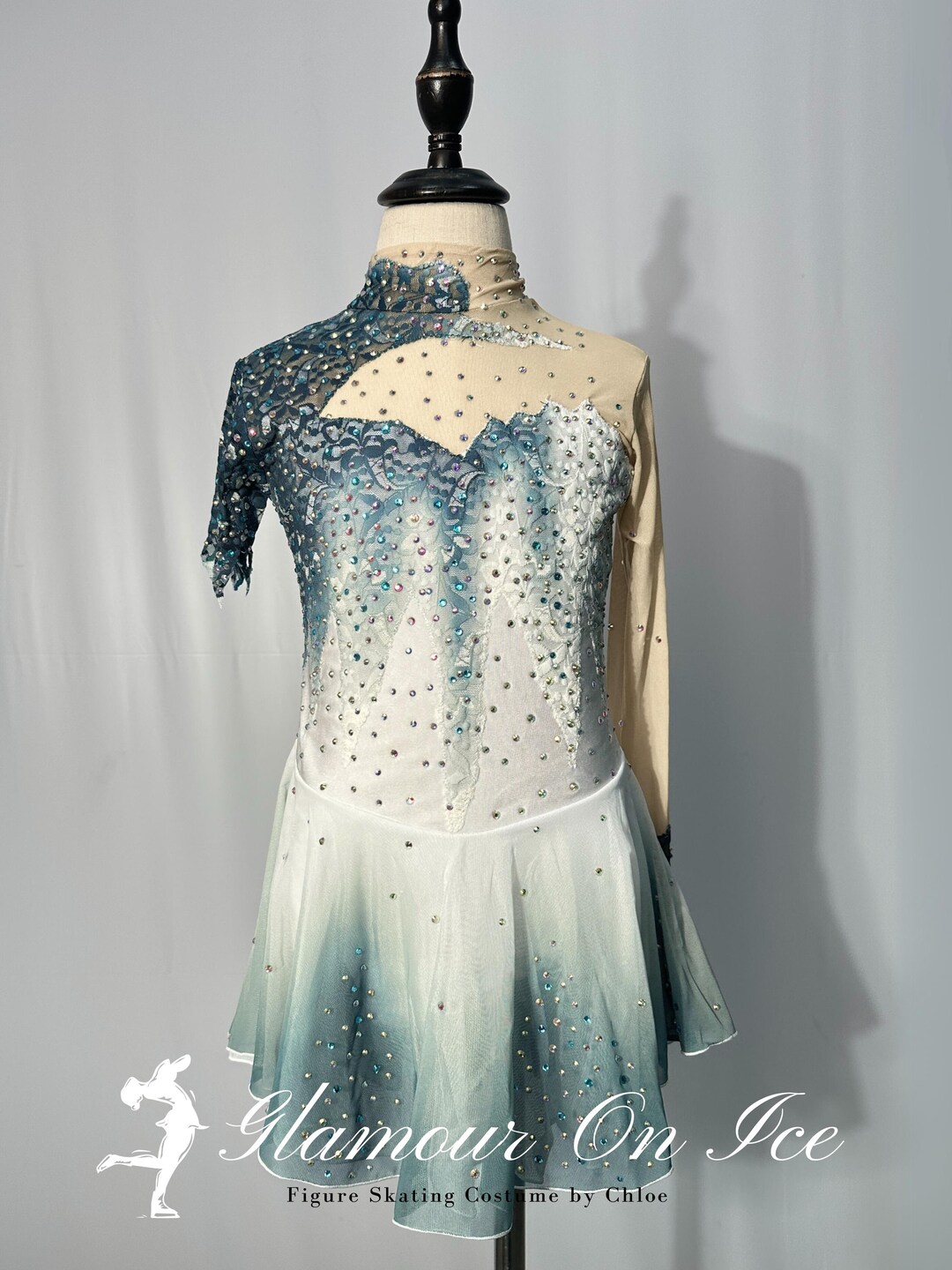mint green figure skating dress IceDress Figure Skating Dress - Thermal