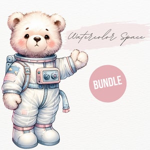 Watercolor Space Clipart Bundle, Space PNG, Birthday Party Clip Art, Space PNG, Cute Astronaut Nursery Decor, Outerspace Clip Art,WFCA0012