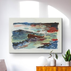 Good Will Hunting Rowboat Canvas, Good Will Hunting Movie Poster, Rowboat Print, Movie Posters, Iconic Movie Painting Print, Ocean Drawing