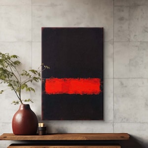 Mark Rothko Schwarz Rot und Schwarz Leinwand, Mark Rothko Druck, Museum Poster, Moderne Kunst Reproduktion, Expressionismus, Abstrakte Wandkunst