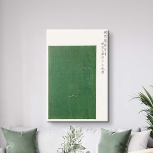 Taguchi Tomoki Print, Japanese Canvas, Yatsuo no Tsubaki Poster, Vintage Japanese Decor, Japan Ukiyo E Art Woodblock Print, Reproduction