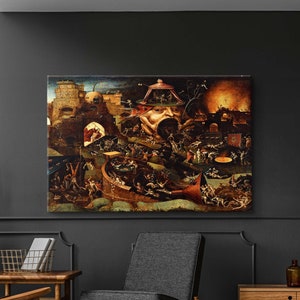 ヒエロニムス・ボス『地獄のキリスト』、1575年、A4 サイズの