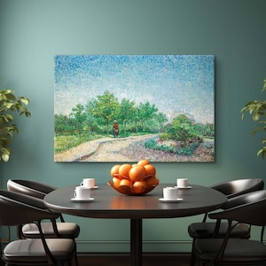 Square Saint-Pierre by Vincent Van Gogh Canvas, Van Gogh Print, Van Gogh Poster, Famous Painting, Vintage Art Reproduction, Large Wall Art