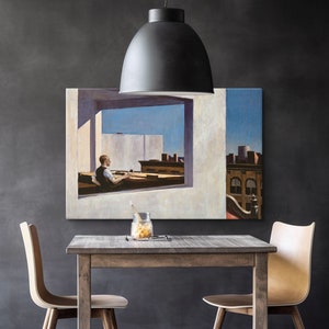 Stampe di Edward Hopper, Ufficio in una piccola città di Edward Hopper, dipinto su tela di Edward Hopper, manifesto di una mostra, arte realista, riproduzione