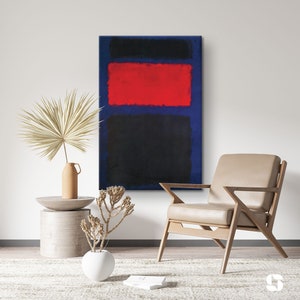 Mark Rothko Cubierta Canvas, Mark Rothko Print, Museum Exhibition Poster, Modern Art, Expressionism Painting, Abstract Wall Art, Rothko Art