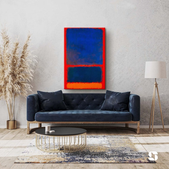 Mark Rothko Blue, Orange & Red アートポスター Mark Rothko Blue Orange Red Reproduction, Abstract Expressionist